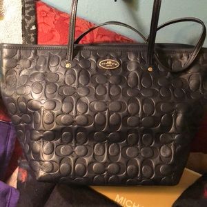 Coach  leather tote new